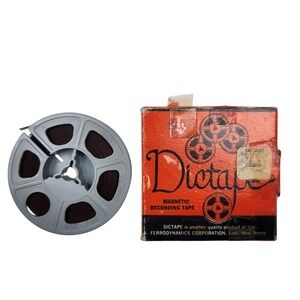 Vintage Ferrodynamics Dictape Magnetic Recorded‎ Tape Reel to Reel